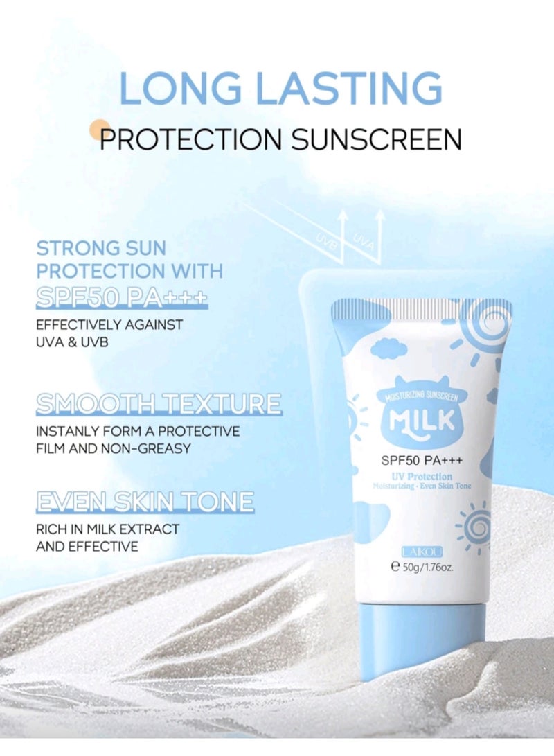 Laikou 7 Pieces Laikou Milk Skincare Set Moisturizing Skincare Gift Set, Nourishing And Repairing Skincare, Suitable For All Skin Types, Also A Thoughtful Gift - Image 4